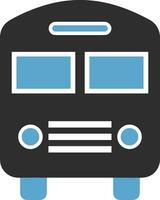 Bus transportation symbol icon vector image. Illustration of the silhouette bus transport public travel design image. EPS 10