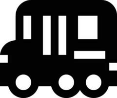 Bus transportation symbol icon vector image. Illustration of the silhouette bus transport public travel design image. EPS 10