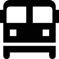 Bus transportation symbol icon vector image. Illustration of the silhouette bus transport public travel design image. EPS 10