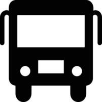 Bus transportation symbol icon vector image. Illustration of the silhouette bus transport public travel design image. EPS 10