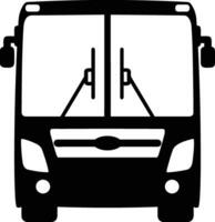 Bus transportation symbol icon vector image. Illustration of the silhouette bus transport public travel design image. EPS 10