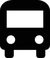 Bus transportation symbol icon vector image. Illustration of the silhouette bus transport public travel design image. EPS 10