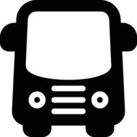 Bus transportation symbol icon vector image. Illustration of the silhouette bus transport public travel design image. EPS 10