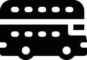 Bus transportation symbol icon vector image. Illustration of the silhouette bus transport public travel design image. EPS 10