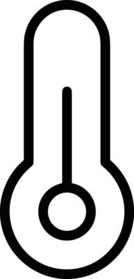 Thermometer medicine icon symbol image vector. Illustration of the temperature cold and hot measure tool design image.EPS 10
