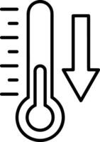 termómetro medicina icono símbolo imagen vector. ilustración de el temperatura frío y caliente medida herramienta diseño imagen.eps 10 vector