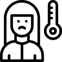 Thermometer medicine icon symbol image vector. Illustration of the temperature cold and hot measure tool design image.EPS 10 vector