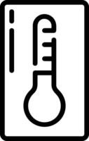 termómetro medicina icono símbolo imagen vector. ilustración de el temperatura frío y caliente medida herramienta diseño imagen.eps 10 vector