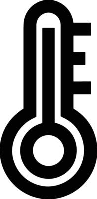 Thermometer medicine icon symbol image vector. Illustration of the temperature cold and hot measure tool design image.EPS 10