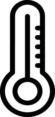 Thermometer medicine icon symbol image vector. Illustration of the temperature cold and hot measure tool design image.EPS 10