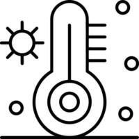 Thermometer medicine icon symbol image vector. Illustration of the temperature cold and hot measure tool design image.EPS 10 vector