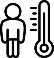 Thermometer medicine icon symbol image vector. Illustration of the temperature cold and hot measure tool design image.EPS 10 vector