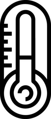 Thermometer medicine icon symbol image vector. Illustration of the temperature cold and hot measure tool design image.EPS 10