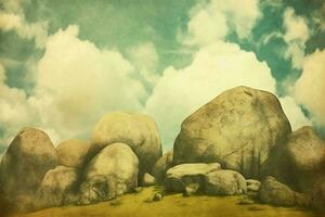 Vintage rocks. Generate Ai photo