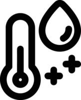 Thermometer medicine icon symbol image vector. Illustration of the temperature cold and hot measure tool design image.EPS 10 vector