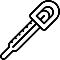 Thermometer medicine icon symbol image vector. Illustration of the temperature cold and hot measure tool design image.EPS 10 vector