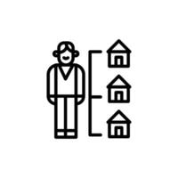 Landlord icon in vector. Illustration vector