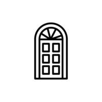 Door icon in vector. Illustration vector