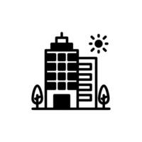 Apartment Building icon in vector. Illustration vector