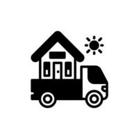 Moving Home icon in vector. Illustration vector