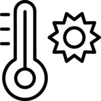 termómetro medicina icono símbolo imagen vector. ilustración de el temperatura frío y caliente medida herramienta diseño imagen.eps 10 vector