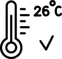 Thermometer medicine icon symbol image vector. Illustration of the temperature cold and hot measure tool design image.EPS 10 vector