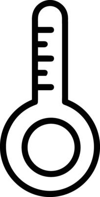 Thermometer medicine icon symbol image vector. Illustration of the temperature cold and hot measure tool design image.EPS 10