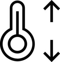 termómetro medicina icono símbolo imagen vector. ilustración de el temperatura frío y caliente medida herramienta diseño imagen.eps 10 vector