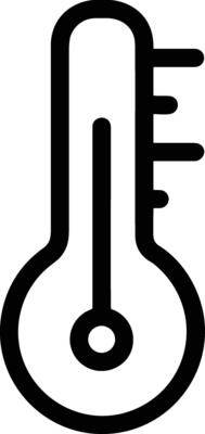Thermometer medicine icon symbol image vector. Illustration of the temperature cold and hot measure tool design image.EPS 10