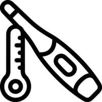 Thermometer medicine icon symbol image vector. Illustration of the temperature cold and hot measure tool design image.EPS 10 vector