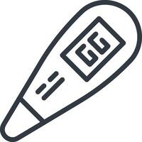 Thermometer medicine icon symbol image vector. Illustration of the temperature cold and hot measure tool design image.EPS 10 vector