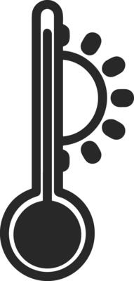 Thermometer medicine icon symbol image vector. Illustration of the temperature cold and hot measure tool design image.EPS 10