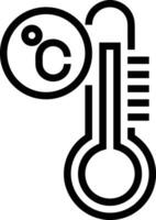 Thermometer medicine icon symbol image vector. Illustration of the temperature cold and hot measure tool design image.EPS 10 vector