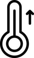 termómetro medicina icono símbolo imagen vector. ilustración de el temperatura frío y caliente medida herramienta diseño imagen.eps 10 vector