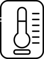 termómetro medicina icono símbolo imagen vector. ilustración de el temperatura frío y caliente medida herramienta diseño imagen.eps 10 vector