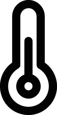 Thermometer medicine icon symbol image vector. Illustration of the temperature cold and hot measure tool design image.EPS 10