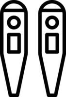 Thermometer medicine icon symbol image vector. Illustration of the temperature cold and hot measure tool design image.EPS 10 vector