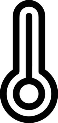 Thermometer medicine icon symbol image vector. Illustration of the temperature cold and hot measure tool design image.EPS 10