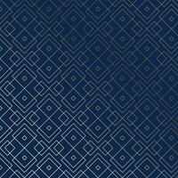 Harmonious Geometric Design of Interlocking Squares. Interplay of Light and Deep Blue Components vector