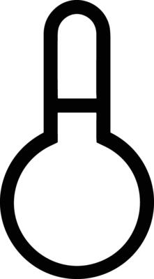 Thermometer medicine icon symbol image vector. Illustration of the temperature cold and hot measure tool design image.EPS 10