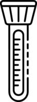 Thermometer medicine icon symbol image vector. Illustration of the temperature cold and hot measure tool design image.EPS 10 vector