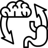 Brain idea symbol icon vector image. Illustration of the creative intelligence think design image. EPS 10