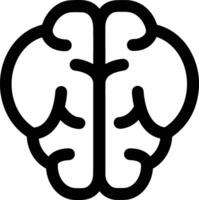 Brain idea symbol icon vector image. Illustration of the creative intelligence think design image. EPS 10