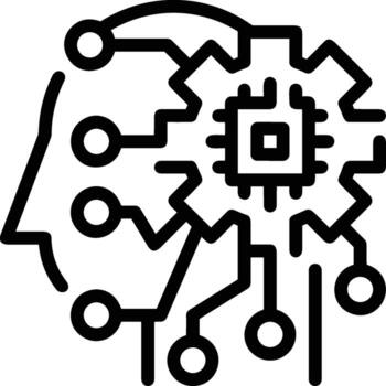 Brain idea symbol icon vector image. Illustration of the creative intelligence think design image. EPS 10
