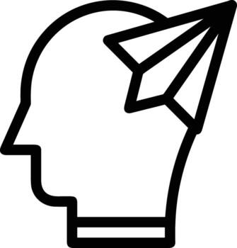 Brain idea symbol icon vector image. Illustration of the creative intelligence think design image. EPS 10
