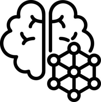 Brain idea symbol icon vector image. Illustration of the creative intelligence think design image. EPS 10