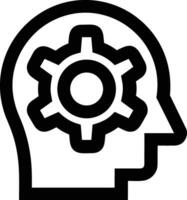 Brain idea symbol icon vector image. Illustration of the creative intelligence think design image. EPS 10