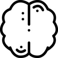 Brain idea symbol icon vector image. Illustration of the creative intelligence think design image. EPS 10