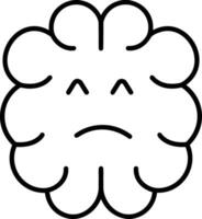 Brain idea symbol icon vector image. Illustration of the creative intelligence think design image. EPS 10