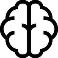 Brain idea symbol icon vector image. Illustration of the creative intelligence think design image. EPS 10